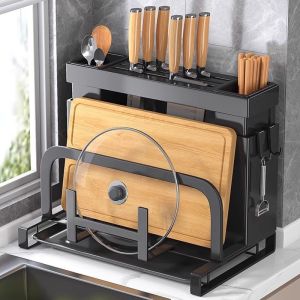 Knife and Kitchen Utensil Storage Rack