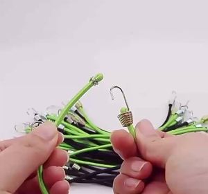 4mm Heavy Duty Bungee Cords with Hooks 10 Inch Mini Rubber Bungee Cord Elastic Bungee Straps for Luggage Roof Racks Tents Tarps