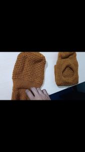 หมวก ไหมพรม พระ หมวกถัก สังฆภัณฑ์ กันหนาวที่หัวได้ดี สังฆภัณฑ์ (ร้านบุญพาสุข)