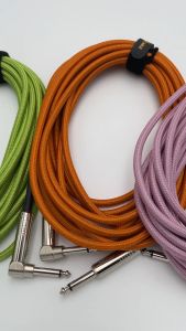 MU Cable สายแจ๊คกีต้าร์ ไฟฟ้า เบสไฟฟ้า รุ่น Milk Tea