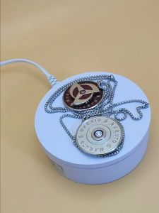 จี้เนตรวงแหวนพร้อมสร้อยตระกูลอุจิวะ กระจกเงาหมื่นบุปผาคามุย ตัวจี้สามารถหมุนได้