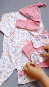 36 PCS Paket Hemat Terkomplit Baju Bayi Baru Lahir Paket Hemat Brojol Baby Paket Komplit Bayi Baru Lahir POKA SNI Serian PINK ZPH14