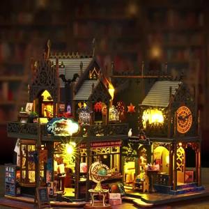 DIY Dollhouse Holo Magic City Handmade Assembly Villa Model Ornament Exquisite Decompressing Birthday Gift for Men and Women