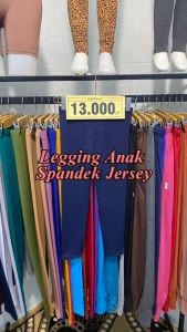 HITAM Legging Polos Anak Perempuan 1-12 Tahun Spandek / Celana Panjang Leging Ketat Polos Lejing Anak Cewek
