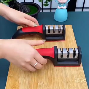 Kitchen Knife Sharpener Handheld Knives Sharpener Household Kitchen Knife And Scissors Sharpening Tool Kitchen Multi-function 4 Stages Type Quick Knife Sharpen