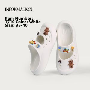 DALA BEAR | Anti-slip Perforated Slip-on Summer Sandals with Thick Cushioned Sole