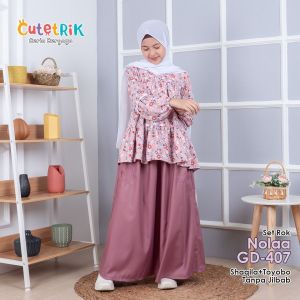 Setelan rok cutetrik / setelan rok nolaa cutetrik