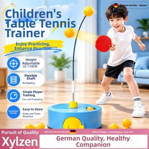 Reactive Skill Improvement Single Person Indoor Use Ping Pong Trainer Adjustable Height