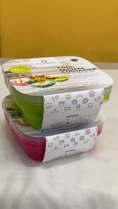 Claris Kotak Makan BPA Free isi 3 pcs Tempat Makan Foodsaver Lunch Box 2722-3