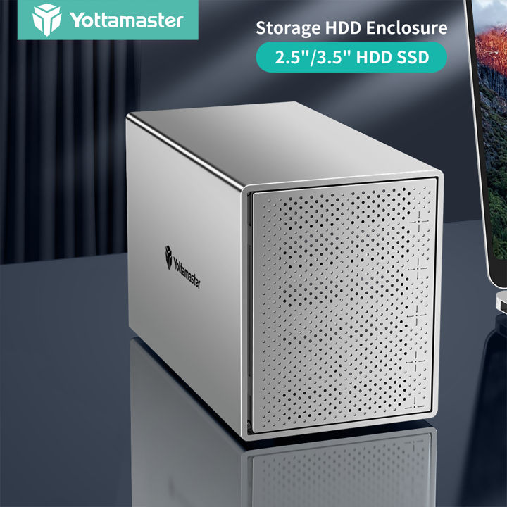 Yottamaster 5 Bay Raid Usb31 Gen1 Type C Hdd Enclosure For 25 And 35 Inch Hard Drives Raid 01 1935