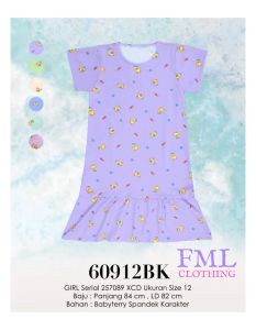 LEMONE GIRLS 60912BK & 60910BK - Dress Anak Perempuan Usia 6-7 Tahun