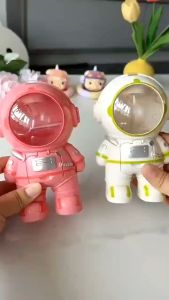 Astronaut Water Cup Strap with Straw Mini Water Dispenser 250ml Portable Desk Water Dispenser Toy Kids Water Bottle
