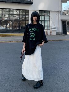 Váy Midi Chữ a Xếp Ly Lưng Cao Cho Nữ Mùa Xuân Thu Váy Chữ a Ôm Sát Cơ Thể Váy Công Sở Váy Chữ a Xếp Ly