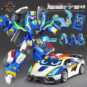 JUMPGO | Shining Blue & Rapid Mantis Transforming Robot Toy