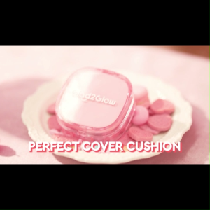 [6 Shades]Glad2Glow Perfect Cover Cushion Foundation 11g Hight Coverage with Light Texture Long-Lasting Waterproof Anti-oxidation Semi-Matte Finish Make up FDA Approved