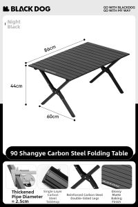 BLACK DOG | Folding Portable Camping Table Aluminum Set