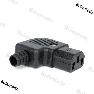 ข้อศอกสีดํา IEC320 C13 C14 สายไฟสายไฟปลั๊กไฟประกอบ IEC Connector Outlet PDU UPS ไฟฟ้า AC ปลั๊ก 10A 250V