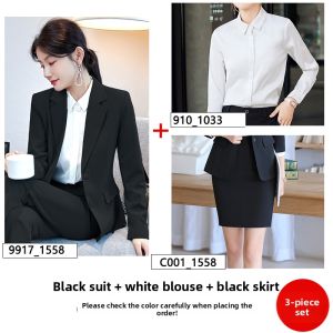 YIMUZI | Womens Petite Formal Suit Autumn