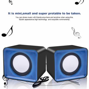 Mini Computer Speaker For PC Laptop Desktop Sound Box Music Stereo Set Caixa De Som Audio System Column Coluna Acoustics Bocina