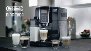 [CHÍNH HÃNG]Máy Pha Cà Phê Tự Động DeLonghi Dinamica ECAM 350.15.B Delonghi Coffee Maker Máy Pha Cafe Espresso Capuccino Áp Suất 15Bar Dung Tích 800ml Nhập Khẩu Italy Bảo Hành 12 Tháng