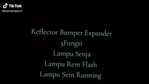 Lampu LED Bumper & Lampu Mata Kucing Expander Xpander 3Fungsi Sein Running