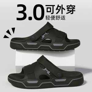 Casual Mens Sandals Summer Driving Two-use Outdoor Wear Anti-slip Deodorant 2025 New Style Beach Slippers Flat Footwear