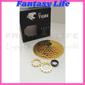 Fantasy LA Tigre Sprocket Cassette 10 Speed gold model slop 11 - 42T MTB lipat federal