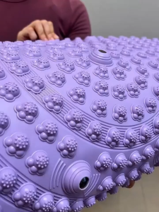 Pressure plate foot massage large in-place running mat thickened mat meridian-unblocking jogging round indoor foot sole