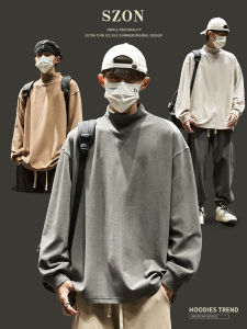 SZON | Warm Loose Half-High Collar Mens Knitwear 100% Polyester