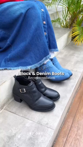ONE LOVE MAUDY - SEPATU BOOTS WANITA