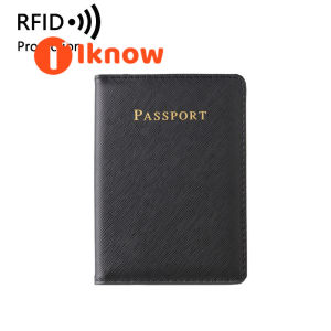 I know Cross pattern multifunctional card bag ID bag passport cover PU travel ticket holder universal
