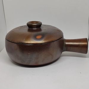 Claypot Gagang Jumbo Besar Tanah Liat Gerabah Teflon Panci Sapo Nabe Seblak Bakar Bubur Bakar Tahan Panas Hotplate - Diameter 22 cm - Kapasitas 2 Liter