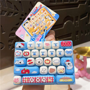 Sanrio | 키캡 클릭커 Keycap Clicker Key Cap Keychain Keyboard Key Caps Stress Releasing Charm Keychain Gifts 26-keycap Giant Keycap Gifts 키캡