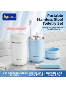 Hayan | Cốc Súc Miệng Du Lịch Bền 304 Thép Không Gỉ
