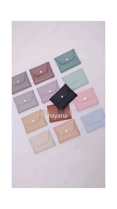 KYN Dompet Koin Leather Cardholder Card Wallet - Dompet Kartu Koin Kulit Wanita