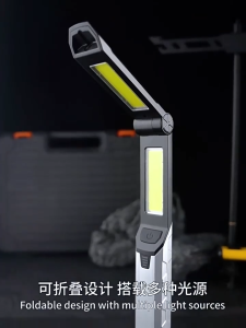 COD cob LED Work Light LED Flashlight Rechargeable Portable Torch Light for Camping Emergency Lighting