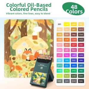 Touch mark | Student Oil Color Pencils for Anime Sketching Easy to Blend and Water Soluble