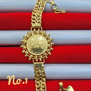 Gelang Matahari Wanita Lapis Emas Tempahan 100% Sangat Mirip Emas Asli
