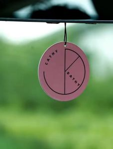 LP I Cathy Kathy Diffuser Card Air Freshener: Long-lasting Fragrance for Car, Cabinet & Bags