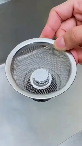 Combo 2 Lưới Lọc Rác Bồn Rửa Chén Có Núm Cầm Dễ Vệ Sinh - Giỏ Lọc Rác Bồn Rửa Chén Thoát Nước Nhanh - Nắp Chặn Rác Bồn Rửa Bát Chống Tắc Nghẽn Đa Năng