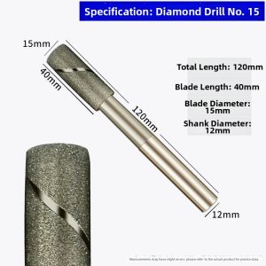 Adjustable High Precision Polishing Diamond Spiral Reamer General Purpose
