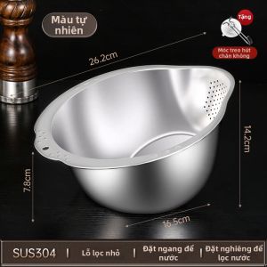 YIYIPAI | Rổ Rửa Gạo Thoát Nước Đa Năng Dùng Bếp