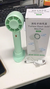 BUY 1 TAKE 1 Mini Cooling Fan Rechargeable Strong Wind 3 Speed Fan Mini Electric Fan Digital Display Adjustable Turbo Portable Handheld Fan for Outdoor Sports