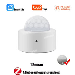 Zigbee3.0 Mini PIR Human Motion Sensor Wireless Infrared Body Detector Smart Life APP Security Alarm Reminder Alexa Google Home