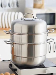 ❤️[Ready Stock] ❤️ 3 tingkat Pengukus Keluli Tahan Karat SUS304 /Periuk Kukus /Periuk Memasak