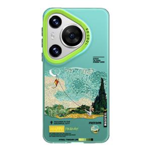 MASFEIL | Creative Magnetic Van Gogh Kite Flying Huawei Pura80 Phone Case Womens Ultra Protective Shell With Stand Full Cover P70 P60 Pro New Model