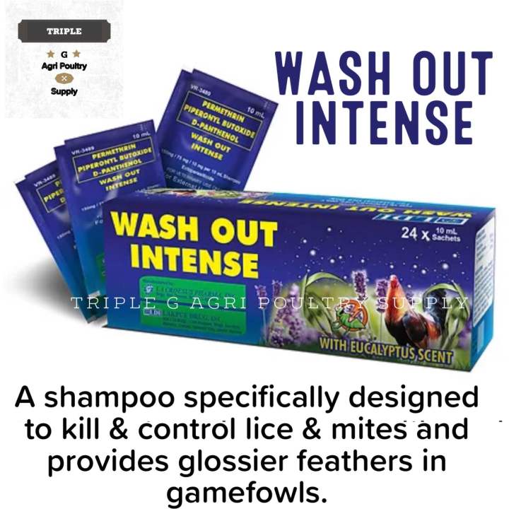 Wash Out Intense Shampoo 1box (10ml x 24 sachet) Lazada PH