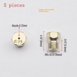 EELHOE | Convert Your Gas Stove! 5PCS Burner Gas Hob LPG Conversion Kits Jets Brass Nozzles Propane Injectors For Stoves