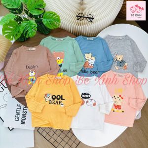 [Siêu Sale]Áo Thun Dài Tay Cho Bé Trai Bé Gái 8-18kg MIKKO MOM  Áo Tay Dài Thun Lạnh Cho Trẻ Em Trai Gái ÁO DÀI TAY Bé_Xinh_Shop