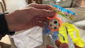 20Pcs interesting Football launch flying disk launcher ejection rotating flying disk outdoor boys wholesale place stalls kindergarten gifts